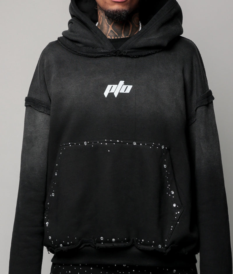 Black Luxe Shadow Hoodie