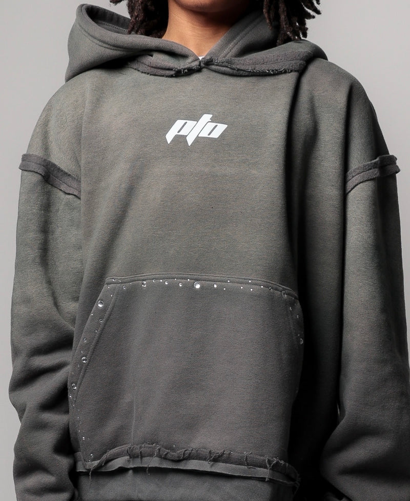 Grey Luxe Shadow Hoodie