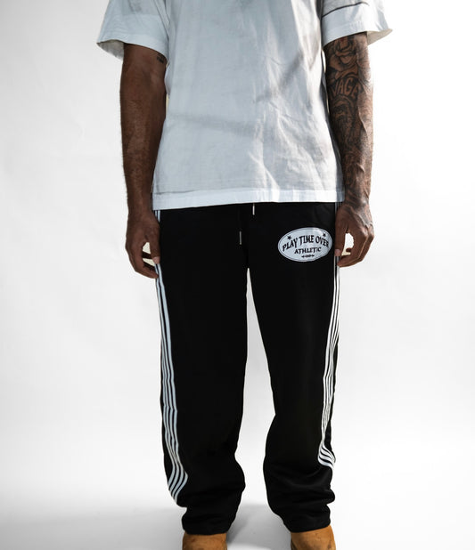 Athletic Side Stripe Track Pants (Midnight)