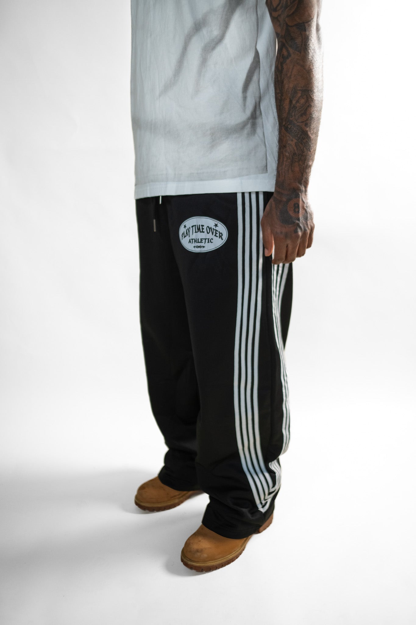 Athletic Side Stripe Track Pants (Midnight)